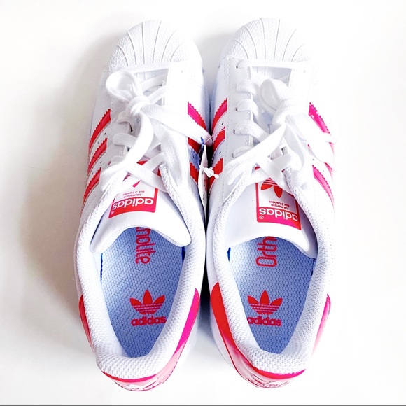 Adidas Superstar Holographic Pink White Sneakers - Picture 5 of 8